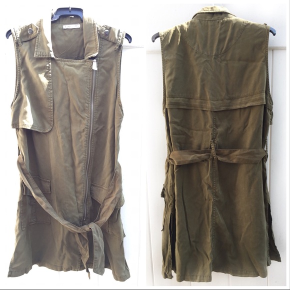 Dex Belted Trench Vest - Picture 2 of 10